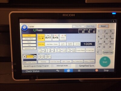 Ricoh MP 4055 Copier Printer, Scanner Fax w/opt Finisher delivery