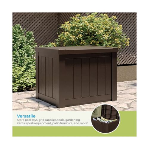 Suncast 22-Gallon Small Deck Box - Lightweight Resin Outdoor Storage Deck Box... - Picture 4 of 9