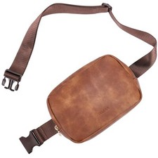 Leather Belt Bag for Women Fashionable Fanny Packs Cross Body Bag Waist Pack ...