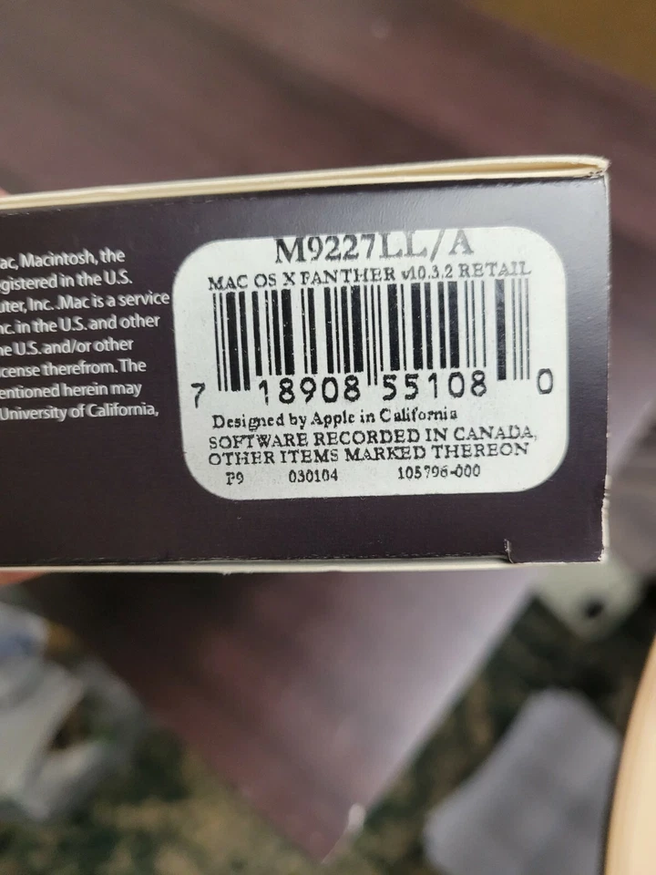 Mac OS X Panther v10.3.2 - Complete Box - Image 2 of 4