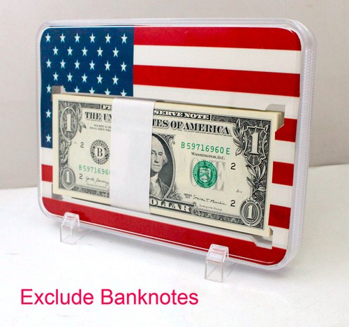 1 Pcs Acrylic Box Collection Display Bundle US Dollar Banknotes Bills Protective - Picture 2 of 6