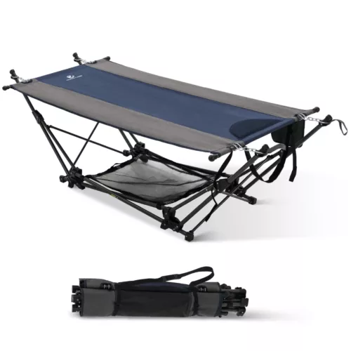 Camping Hammock With Stand Portable Folding Hammock Free Standing Hammock
