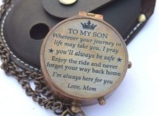 Mother to Son Mom to Son Compass to My Son Love Mom Gifts Graduation Day Gift