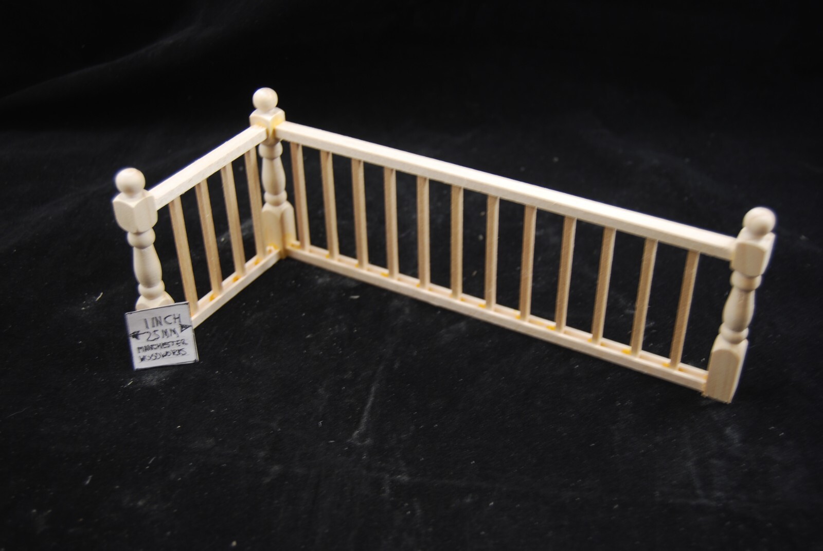 G Scale Hand Railing Assembled Railing for Left Side - 1/12 scale dollhouse miniature RLAS ...
