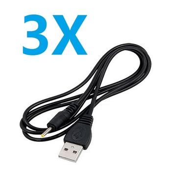 3X USB Cable DC Power Charging Cable Cord for Kids Tablet Nabi 1 Gen FUHUNABI-A