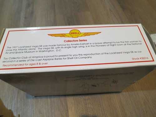 Shell Collection Series Vintage Airplane Bank 1992 Model 2- New in Box - Picture 2 of 4