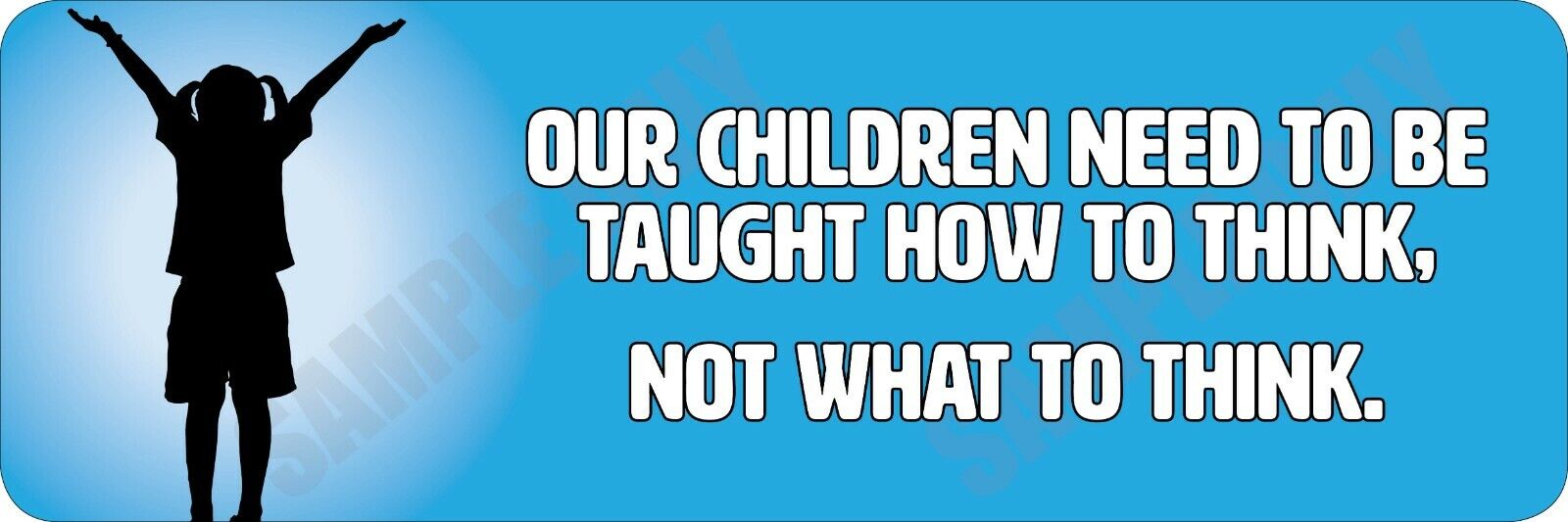 How to Think - Not What to Think V2 Bumper sticker 