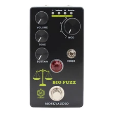 Mosky Fuzz Distortion Effect Pedal π ToneBender M Booster Knob Sustain Volume