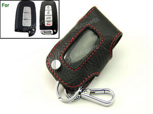 Leather Remote Case Smart Key Holder Cover Fit For Hyundai Sonata IX35 Tucson 3B