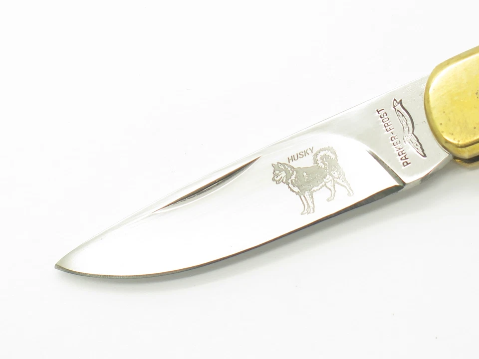 Vintage 1976-1978 Parker Frost Imai Seki Japan Husky Folding 3" Lockback Knife - Image 3 of 4