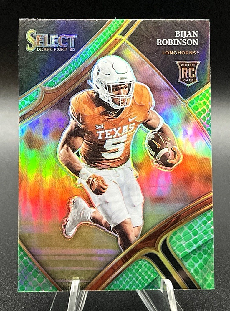 2023 Panini Select Draft Picks #109 Bijan Robinson Dragon Scale Prizm SSP (RC)