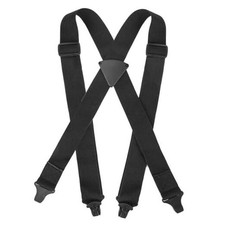 Black Ski Suspenders Men Women General,Heavy Duty Clip Can Be Firmly Fixed