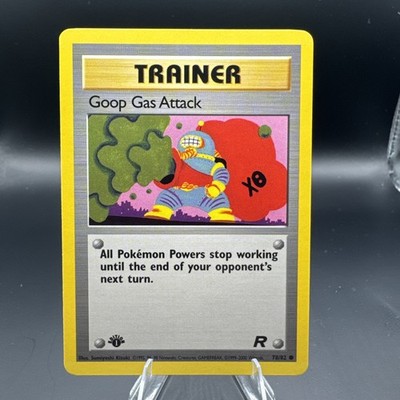 POKEMON TEAM ROCKET 1ST EDITION #78 GOOP GAS ATTACK REGULAR COMMON - NM