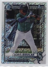2021 Bowman Chrome Prospects Shimmer Refractor Starlin Aguilar #BCP-249 15i6
