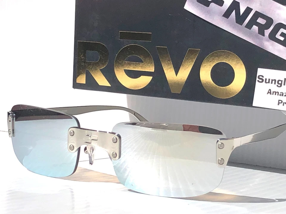Gafas de sol REVO NRGY LUNA 2 cromadas brillantes polarizadas plateadas lentes espejadas 6007 03 ST Foto 3 de 4