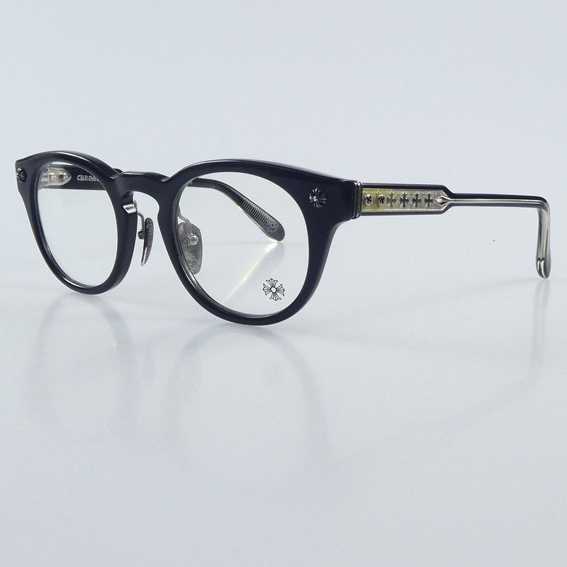 CHROME HEARTS DINGALONGLINGLONG Eyeglasses Black 49□24