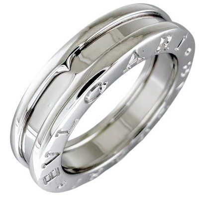BVLGARI Ring US 4 1/2 EU48 K18 Weißgold B-zero.1 1 Band gebraucht