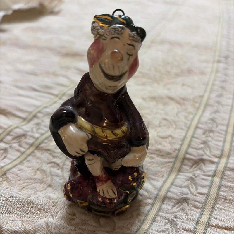 CLAYWORKS HEATHER GOLDMINC BLUE SKY BROTHER BERNARD CHRISTMAS ORNAMENT