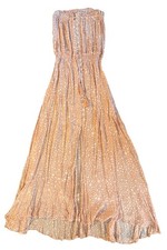 Tiare Hawaii Ryden Maxi Dress Peach Stars Women's S/M Beach Vacation Resort Wear