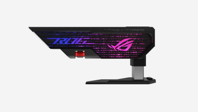 ASUS ROG Herculx Grafikkartenhalter AURA Sync Schwarz NEU L3