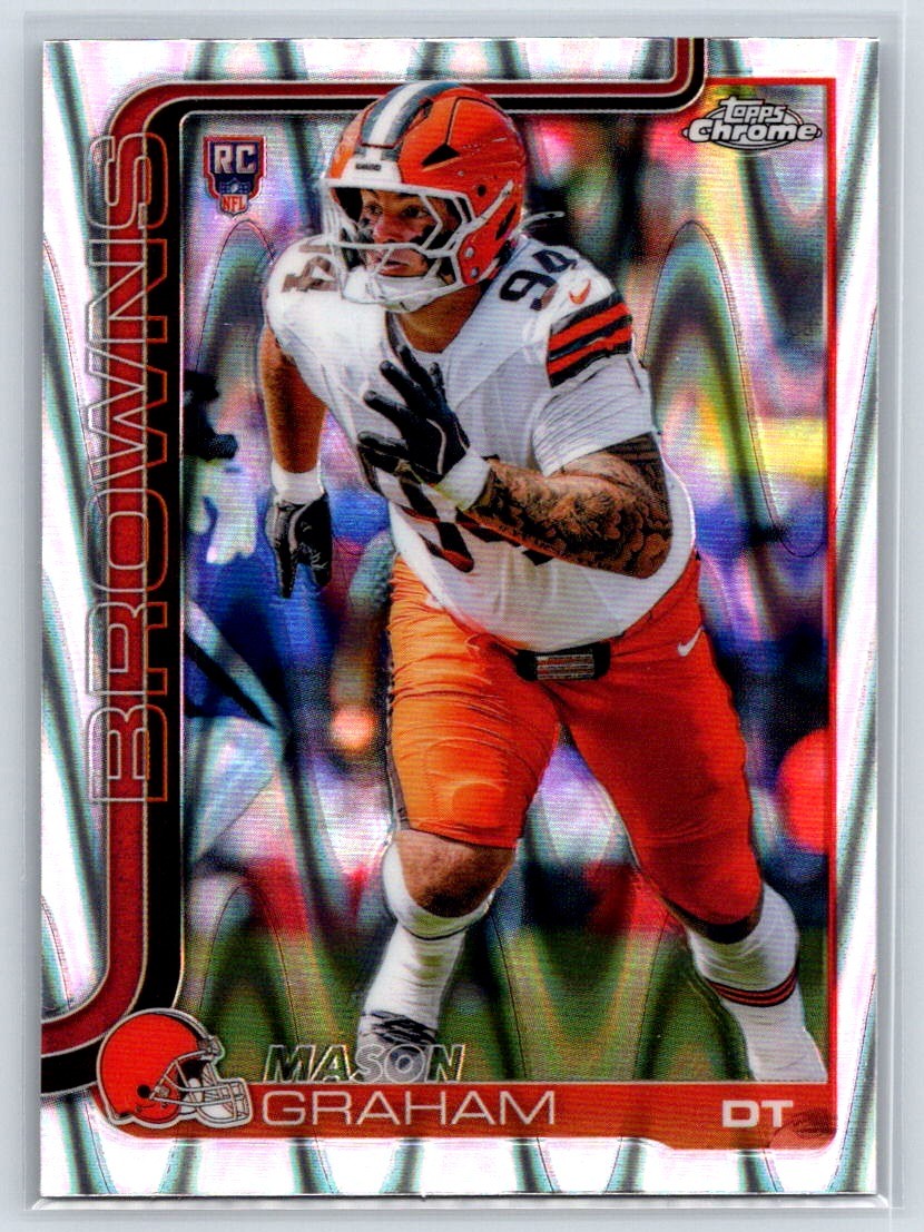2025 Topps Chrome Mason Graham Ray Wave Refractor #302 RC