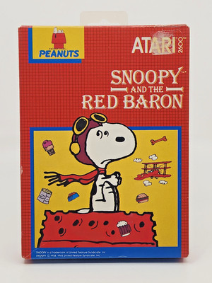 Atari 2600 Boxed Video Game - Snoopy & Red Baron - 1986 Corp Release - Complete