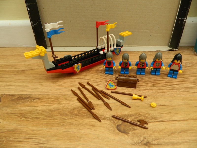 Lego Castle – 6049 Viking Voyager –Complete - Vintage Set – 1987