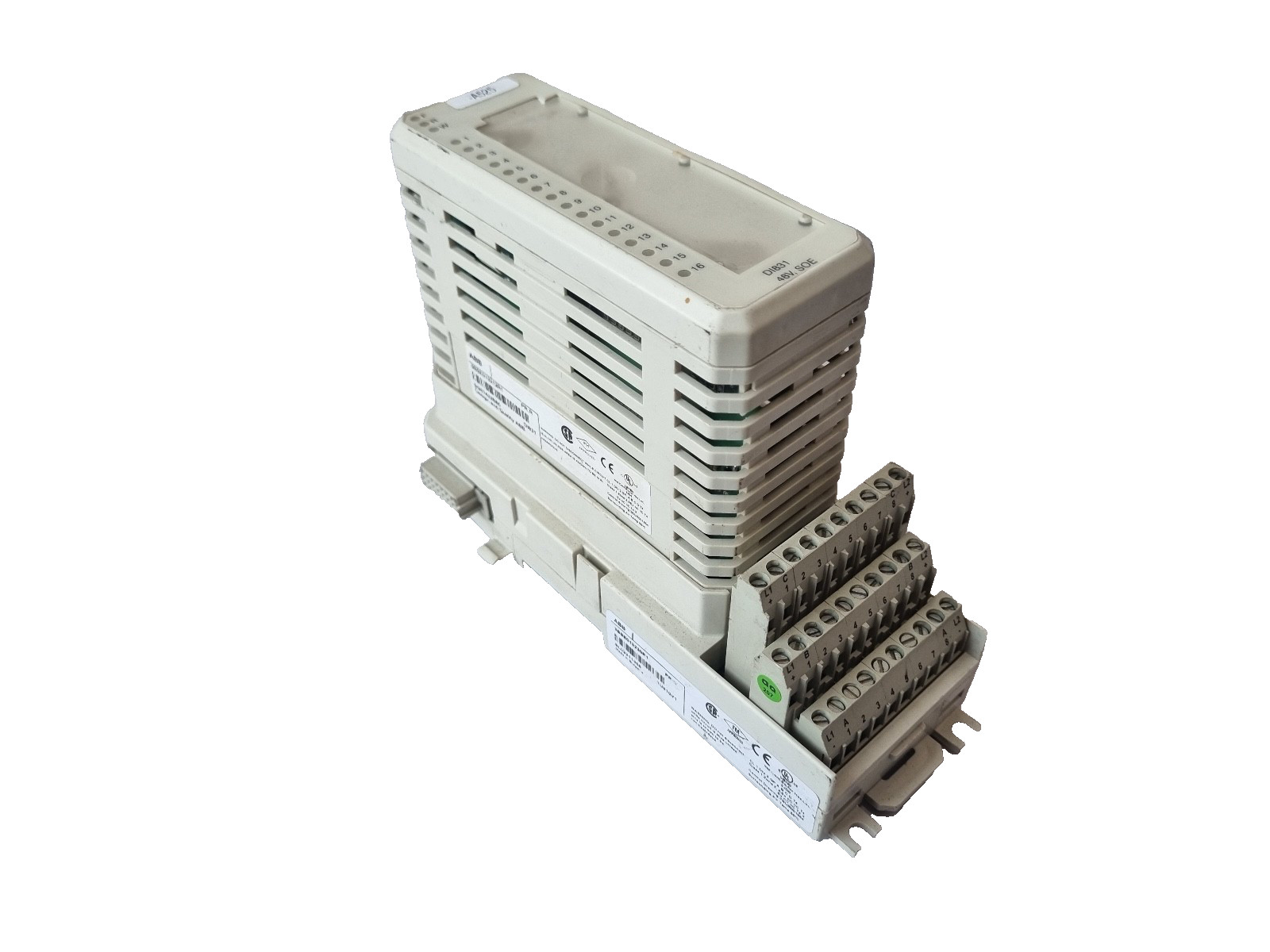 ABB 3BSE013212R1 DI831 DIGITAL INPUT MODULE WITH ABB 3BSE013230R1 TU810V1 MODULE