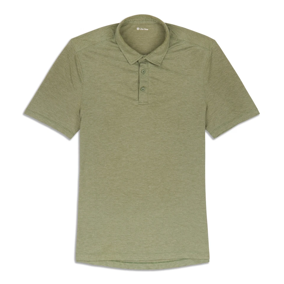 Camisa polo masculina casual lululemon tamanho P verde