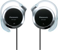 Panasonic RP-HZ47 Earhook Headphones, Open-Air Stereo 30mm Driver, 20 , 1m Cable