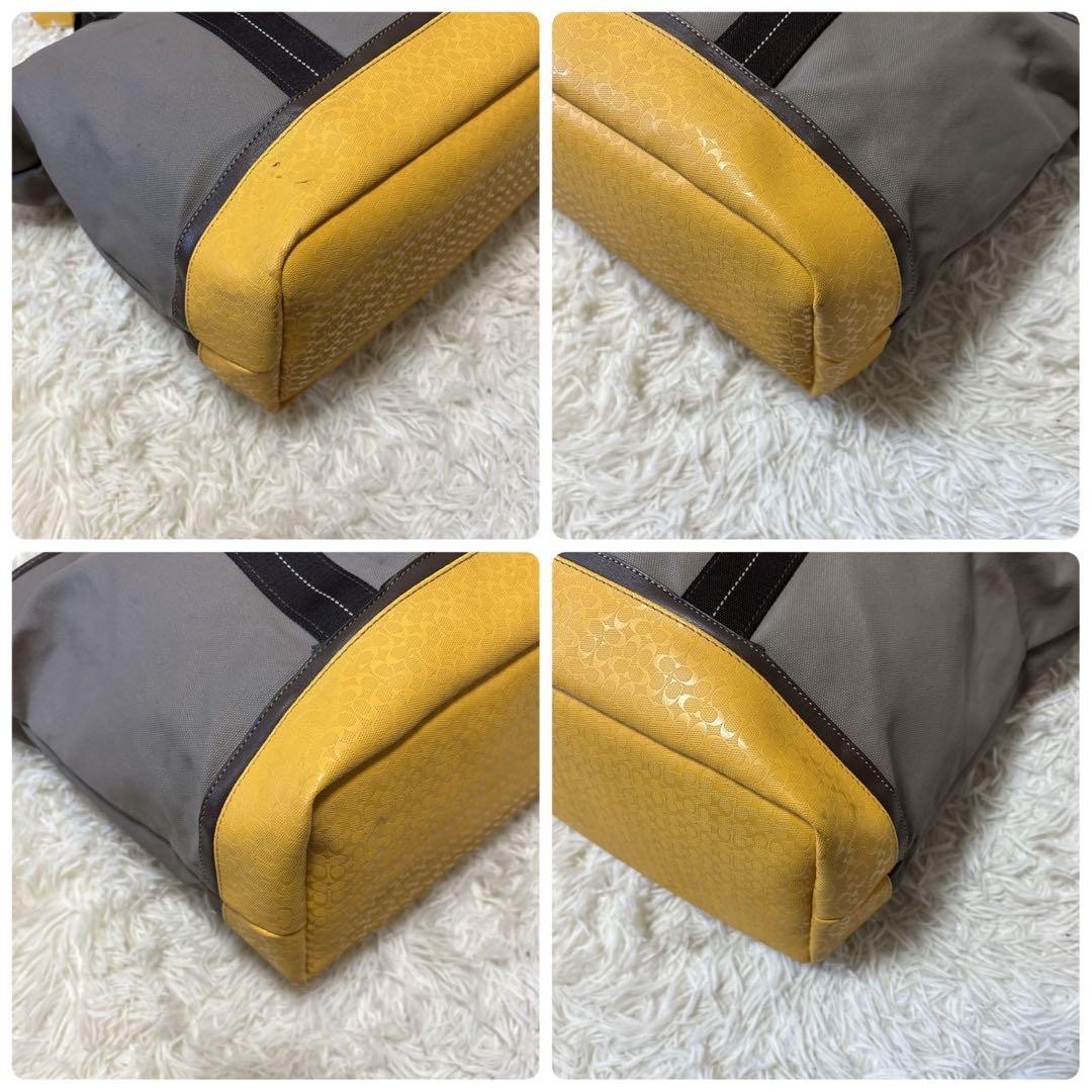 Coach F70832 Weekend Tote Bag Beige Canvas Authentic thumbnail 8