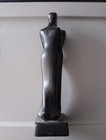 Beautiful 12” Tall Black Ceramic Man & Woman Kissing Statue Figurine Only One! — photo 3