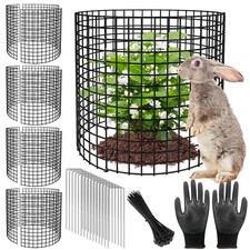 5 Pack Plant Protector from Animals, 13x12 inch Wire Plant Cages Mesh Plant C...