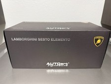 1/18 DIECAST AUTOART SIGNATURE LAMBORGHINI SESTO ELEMENTO GREY CARBON FIBER NEW