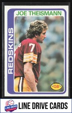 1978 Topps #416 Joe Theismann Washington Redskins EX