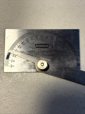 #ad CRAFTSMAN USA 9 4029 MACHINIST PROTRACTOR 8” O.A.L. x 3 3 8” Width $13.99