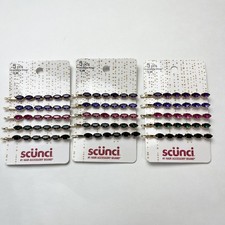 15-piece Scunci Goldtone Cute Multicolor Rhinestone Bobby Metal Hair Pins