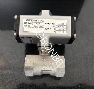 new KITZ pneumatic ball valve C-UTE pneumatic valve C-1 DN20--3/4 FedEx or DHL