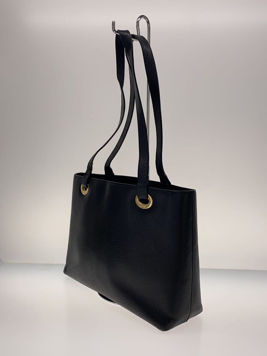 GUCCI handbag leather Black plain 002 2058 0480 Used | eBay