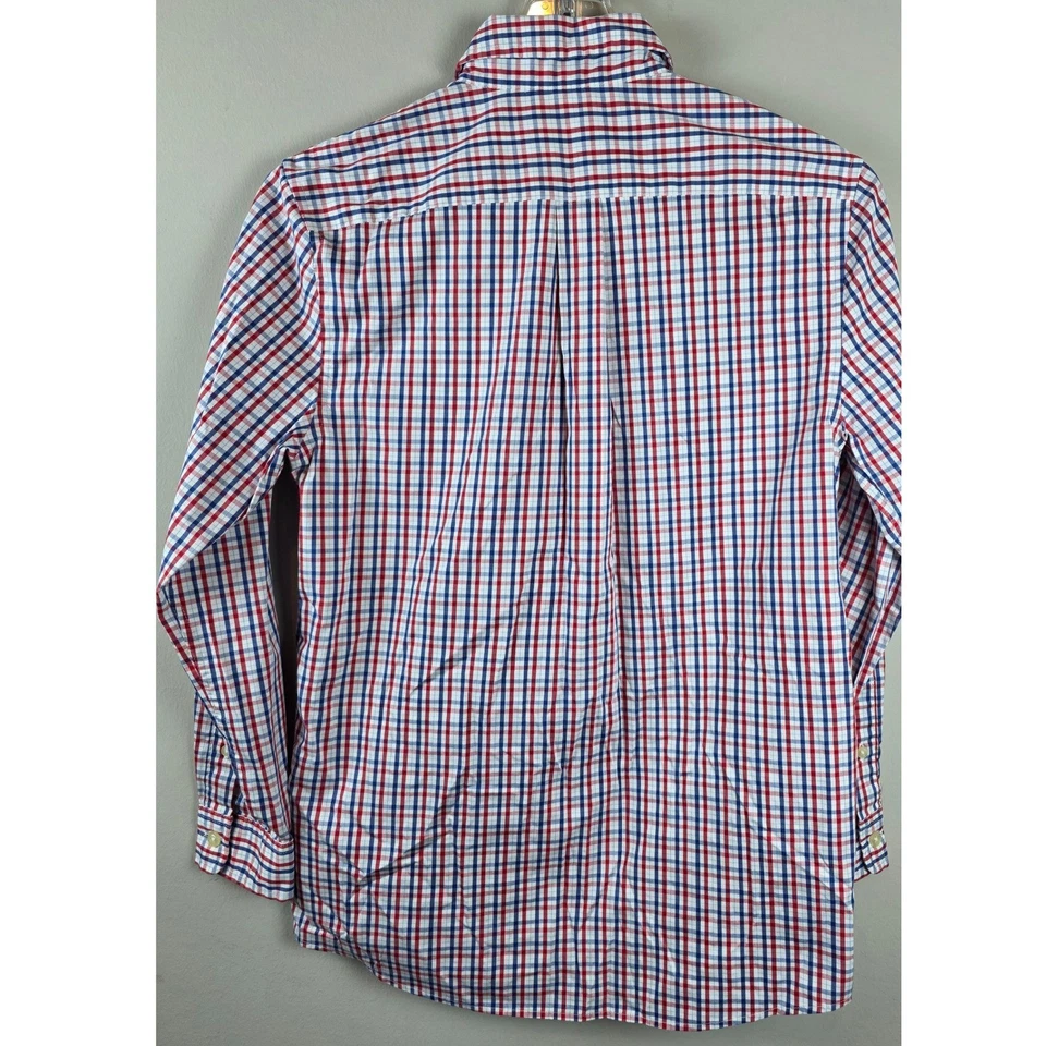 Camisa de rendimiento Vineyard Vines para niños a cuadros de guinga talla M 12-14 ballena Foto 2 de 4