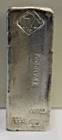 Vintage JM Johnson Mathey 100 oz. .999 Poured Silver Bar.