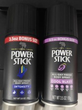 Men  s Power Stick- Cool Blast Intensity Deodorant Body Spray 3.5 oz Lot of 2