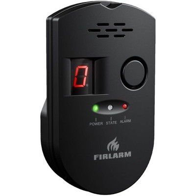 Gasmelder Plug-in Gaswarner mit LED Digitalanzeige 85dB Alarm Gasleckdetektor