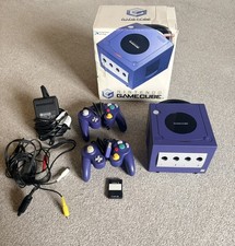 Nintendo GameCube PAL Console DOL-001 with Original Box/Controller Indigo Purple