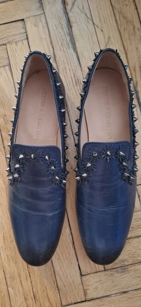 Women Melvin & Hamilton Heels Navy Leather 38