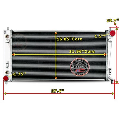 3Row Radiator For 2004-08 Ford F150 Expedition/Lincoln Navigator Mark LT 4.6 5.4