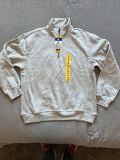 Champion 1/4 Zip, Womens Pullover, Size Medium, Light Gray