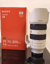 【中古】Sony SEL70200G FE 70-200mm F4 G OSS E-mount Full Frame Interchangeable Lens - International Version (No Wa Sony FE 70-200mm f/4 G OSS - SEL70200G - Zoom Lens + Caps, Hood