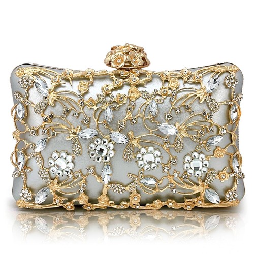CZWLWYXB Rhinestone Evening Bag Sparkly Womens Crystal Purse Party Wedding Co...