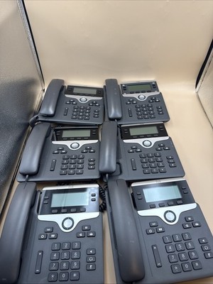 Lot Of 6 Cisco IP Phone CP-7841 No Stand